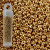 Miyuki seed beads galvanized gold size 11