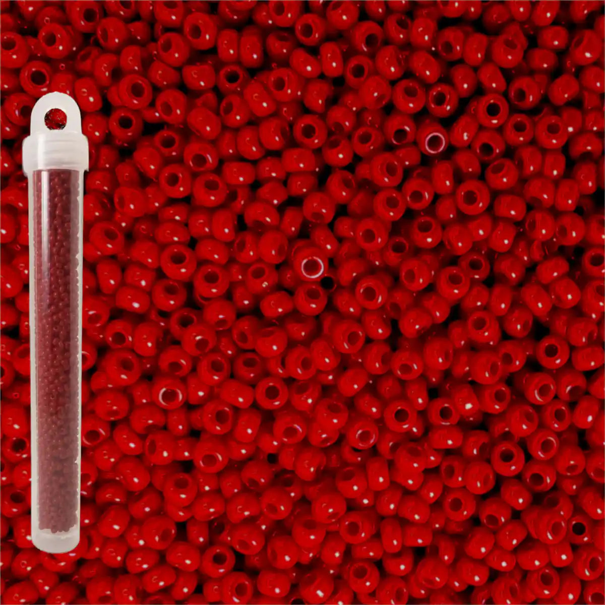 Miyuki seed beads red size 10