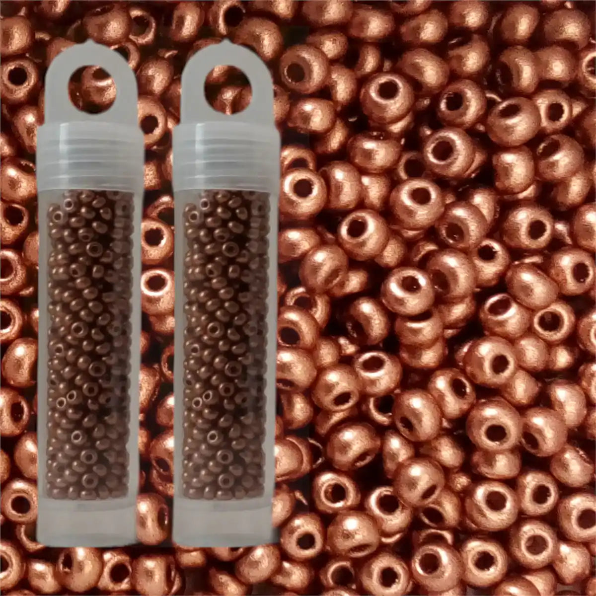 Miyuki seed beads metallic copper size 10